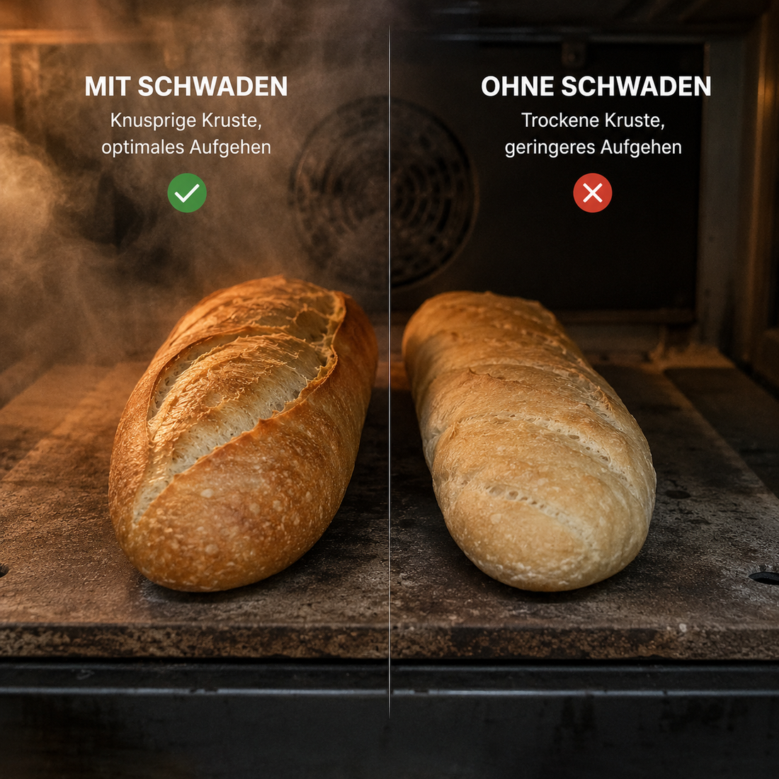 Schwaden beim Brotbacken – warum Dampf im Ofen so wichtig ist
