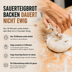 Sauerteig Starter Komplett Set inkl. Videoanleitung vom Bäckermeister